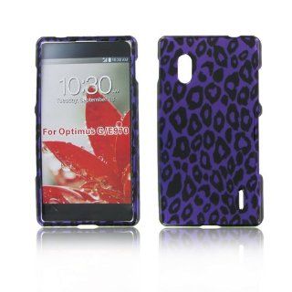 Lg E970 (Optimus G) Purple Leopard Protective Case Cell Phones & Accessories