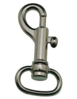 Chuzhao Wu Metal Silvery Round Swivel Eye Bolt Snap Hook With Spring(Pack Of 10)