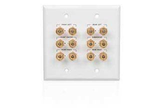 Wall Plate with 12 Gold Plated Binding Post Connectors RadioShack 40 995 Electronics