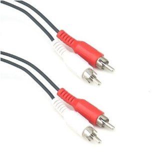 C&E 25 feet 2 RCA Male to Male Audio Cable (2 White/2 Red Connectors) Electronics