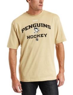 NHL Pittsburgh Penguins Authoritative Pittsburgh Penguins Short Sleeve Tee (Sand Storm, Medium)  Sports Fan T Shirts  Clothing