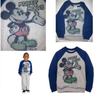 DISNEY MICKEY MOUSE SWEATSHIRT BOYS Raglan Sleeves Mickey Mouse Circa 1928 (XXS(2/3)) Clothing