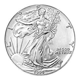 1995 American Silver Eagle Dollar   1 oz. .999 Pure Silver   Choice Brilliant Uncirculated 