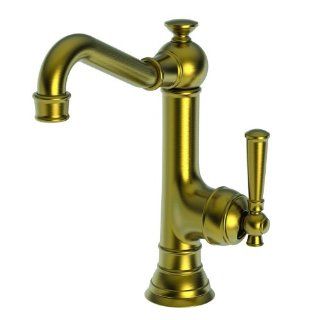 Newport Brass 2470 5203/24S Jacobean Bar Faucet with Metal Lever Handle, Satin Gold   Touch On Kitchen Sink Faucets  