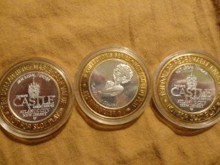 Trump Castle (Defunct Casino) 10 Dollar 999 Silver Coins Collectable 