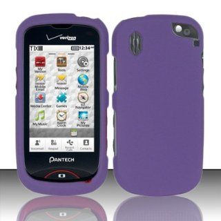 Pantech Hotshot 8992 Case Sweet Purple Hard Cover Protector (Verizon) with Free Car Charger + Gift Box By Tech Accessories Cell Phones & Accessories