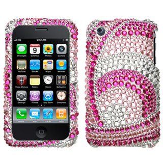 Peacock Woven Diamante Crystal Protector Cover for Apple iPhone 3G / 3GS AT&T Cell Phones & Accessories