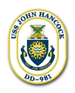 US Navy Ship USS John Hancock DD 981 Decal Sticker 3.8" Automotive