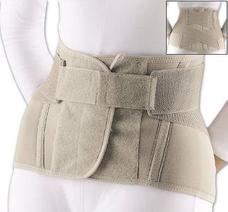Florida Orthopedics Soft Form Lumbar Sacral Support with Flexible Stays, Beige 11" H Health & Personal Care