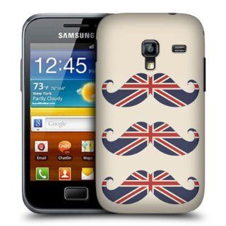Head Case Designs UK Flag Moustaches Hard Back Case Cover for Samsung Galaxy Ace Plus S7500 Cell Phones & Accessories