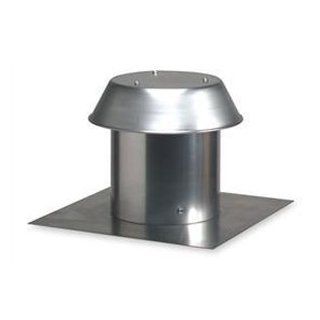 Broan 611 8" Round Duct Aluminum Roof Cap for Flat Roof Installation, Aluminum   Ducting Components  