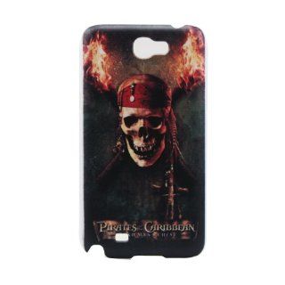 PinLong Red Terror Pirate Skull Design Scarf Hard Case Cover for Samsung Galaxy Note 2 N7100 Cell Phones & Accessories