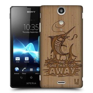 Head Case Designs Marlin Wood Carvings Hard Back Case Cover For Sony Xperia TX LT29i Cell Phones & Accessories