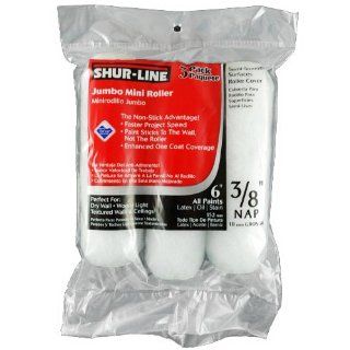 3 Pack Shure Line 6" Jumbo Mini Roller with Non Stick Advantage   3/8" Nap   Paint Rollers  