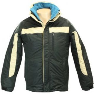 Totes 660 988 Women's Fleece Lined 4 in 1 Water Resistant Hooded Jacket Black XL