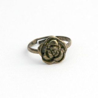 Single Rose Flower Ring Jewelry