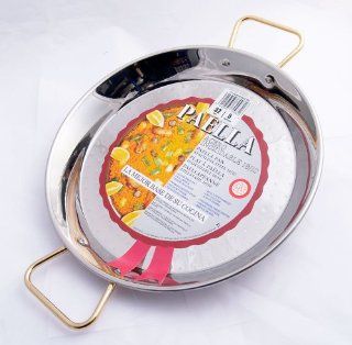 13" Stainless Steel Paella Pan (32 cm)   Paellera