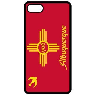 Alburquerque New Mexico NM City State Flag Black Apple Iphone 4   Iphone 4s Cell Phone Case   Cover Cell Phones & Accessories