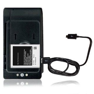 Generic Battery Compatible With Samsung Galaxy S II T989 / SGH T989 (EB L1D7IBA) + Battery Charger With USB Port + Micro USB V8 Black Data Cable Combo (T Mobile) Cell Phones & Accessories