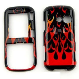 CELL PHONE CASE COVER FOR LG RUMOR 2 II / COSMOS 1 LX265 VN250 WILD FIRE ORANGE RED Cell Phones & Accessories