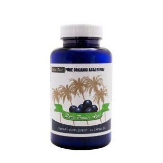 Acai Berry Supplement, 1200mg of 100% Certified Organic Acai Berries, Made in USA, 30 Day Supply Health & Personal Care