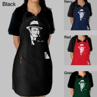 Full Length Green Dual Pocket Apron   Al Capone's face created out of the words "Original Gangster"  Kitchen Aprons  