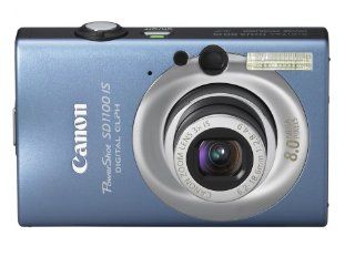 Canon PowerShot SD1100IS 8MP Digital Camera with 3x Optical Image Stabilized Zoom (Blue)  Point And Shoot Digital Cameras  Camera & Photo