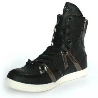 Robins Jean Fashion Sneakers Men Tommy (12, Black) Shoes