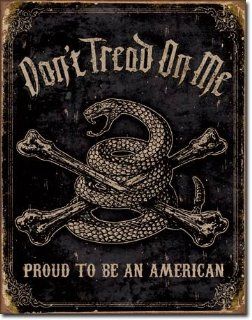 Dont Tread On Me Sign Proud To Be American Rattle Snake  Decorative Signs  