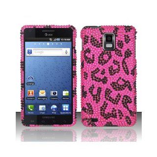 Pink Leopard Bling Gem Jeweled Crystal Cover Case for Samsung Infuse 4G SGH I997 Cell Phones & Accessories