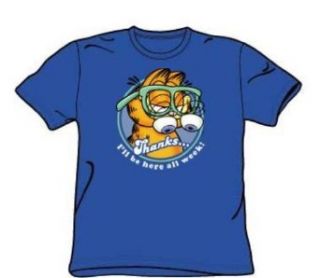 Garfield   Performing   Youth Royal Blue S/S T Shirt For Boys Novelty T Shirts Clothing