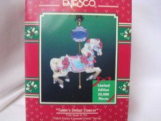 Enesco Christmas Ornament ; Tobin's Debut Dancer ; First Issue in the Tobin Fraley Carousel Horse Series 1996 Collectible Toys & Games