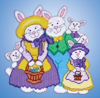 Bunny Family Plastic Canvas Kit