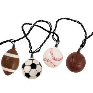 Sports Balls String PartyLights ( Baseball Football Soccer and Basketball )   String Lights