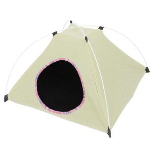 Folding Pet Dog Outside Travel Warm Tent Nest Kennel Bag Light Yellow 