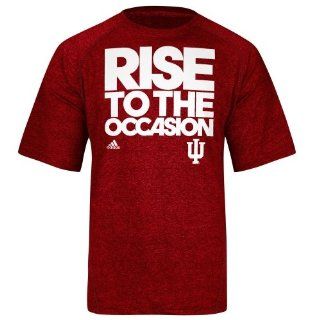 Indiana Hoosiers t shirt  adidas Indiana Hoosiers Basketball On Court Shooting ClimaLITE Performance T Shirt  Heathered Cardinal  Sports Fan T Shirts  Sports & Outdoors