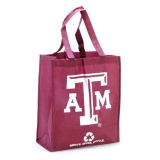 NCAA Texas A&M Aggies Maroon Reusable Tote Bag  Sports Fan Tot  Sports & Outdoors