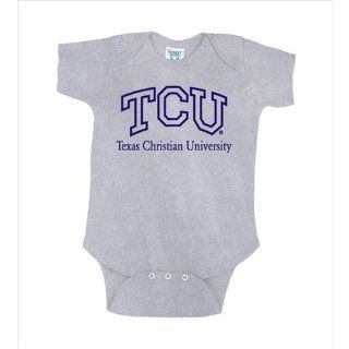 BSP 10776 Texas Christian Horned Frogs NCAA Grey Infant Creeper  Infant And Toddler Sports Fan Apparel  Sports & Outdoors