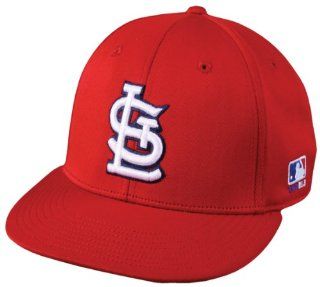 MLB Bamboo FLAT Flex Fit St. Louis CARDINALS Sm/Md Home Red Hat Cap Stretch Fitted Heavy 