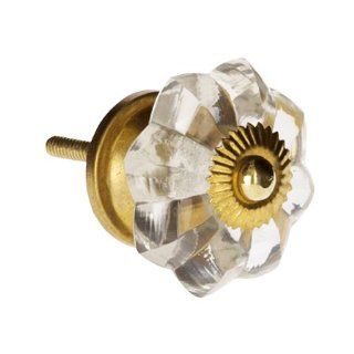 Glass Flower and Brass Drawer Pull   Decorative Boxes