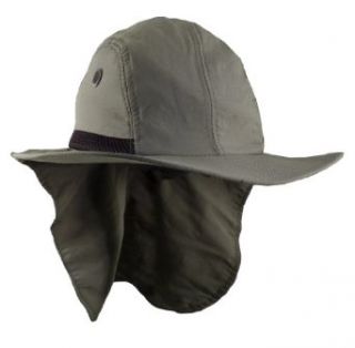 Wide Brim Sun Hat w/ Neck Protection Flap for Camping or Boating Patio, Lawn & Garden