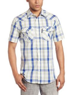 ecko Men's Palisades Short Sleeve Woven, Brazil Blue, XX Large at  Mens Clothing store Button Down Shirts