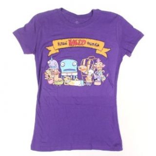 Almost Naked Animals Purple Girls T Shirt Clothing