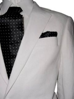 Mantoni 2 Button Men's Suit Solid White Linen (54L) at  Mens Clothing store Business Suit Pants Sets