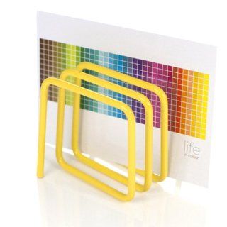 BLOCK Letter Rack by Block Design   Yellow Electronics