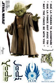 Star Wars Repositionable Wall Stickers YODA   Computer And Console Video Game Products
