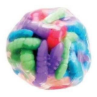 Rainbow Worm Ball Squishable Fun Toys & Games