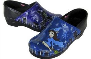 Halloween Witch Hand Painted Professional Leather Sanita Clogs Clogs And Mules Shoes Shoes