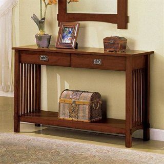 Valencia Hallway Console Entry Table in Oak Finish by Furniture of America   Sofa Tables