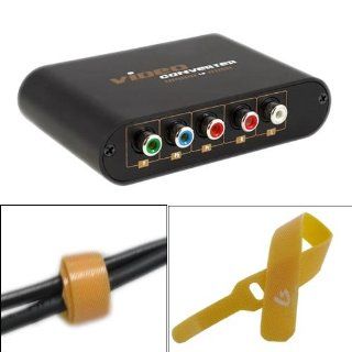 Linkstyle Lk 21946+LK 9134 Component Video & Audio to Hdtv Converter Adaptor (Input Interface Ypbpr/rgb + R audio l, Output Interface Hdmi)+ 6 Feet HDMI Cable + Cable Tie Electronics